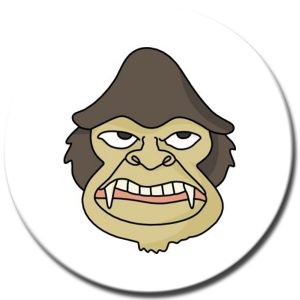 angry-monkey Badge Boy