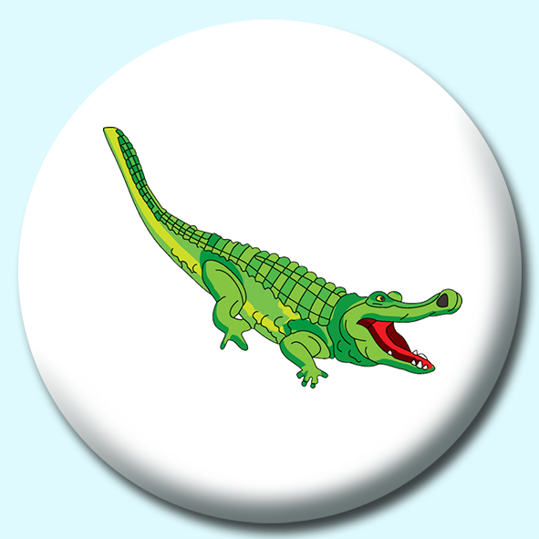 58mm Alligator Button Badge