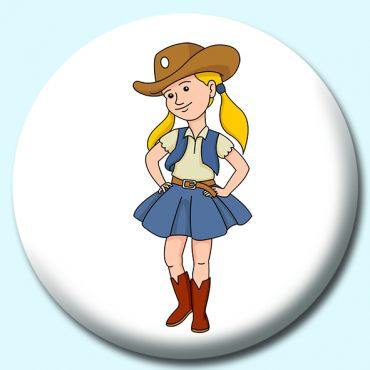 58mm Cowgirl Wearing... 