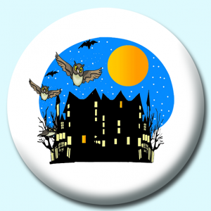 Personalised Badge: 25mm Owls Button Badge. Create your own custom badge - complete the form and we will create your personalised button badge for you.