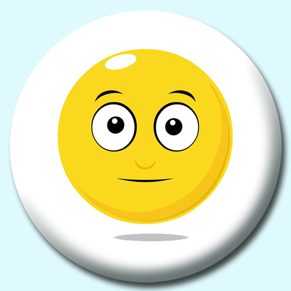 25mm Smiley Face Normal Expression Button Badge